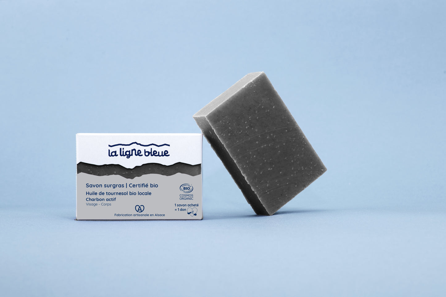 Savon surgras et certifié bio I Charbon actif